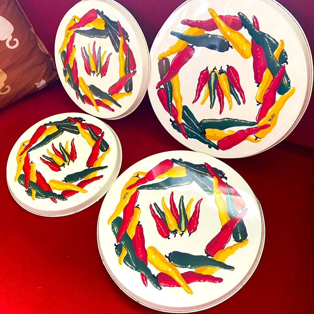 Vintage stove covers set of 4